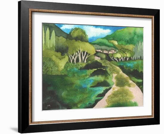 Small Village I-Elizabeth Medley-Framed Art Print