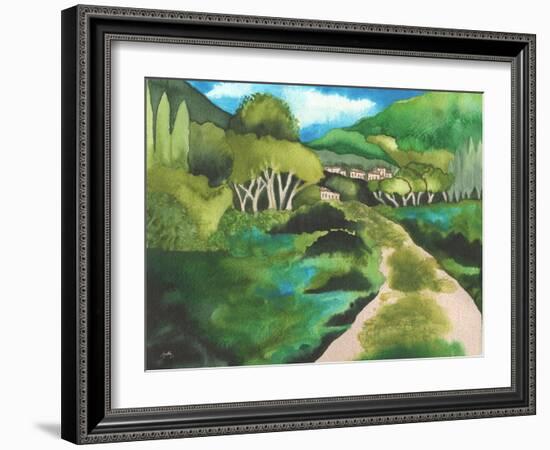 Small Village I-Elizabeth Medley-Framed Art Print