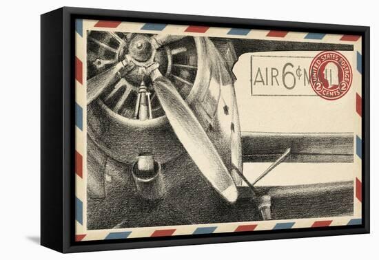 Small Vintage Airmail II-Ethan Harper-Framed Stretched Canvas