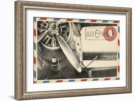 Small Vintage Airmail II-Ethan Harper-Framed Art Print