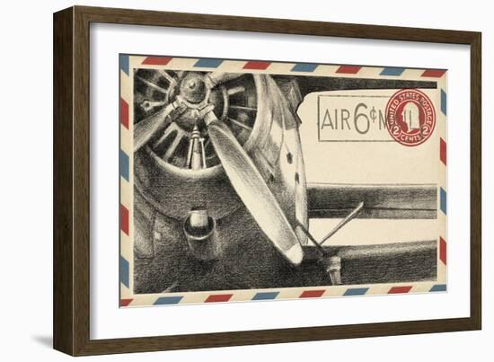 Small Vintage Airmail II-Ethan Harper-Framed Art Print