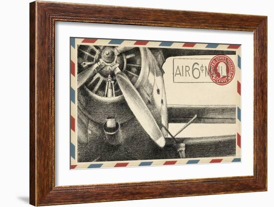 Small Vintage Airmail II-Ethan Harper-Framed Art Print