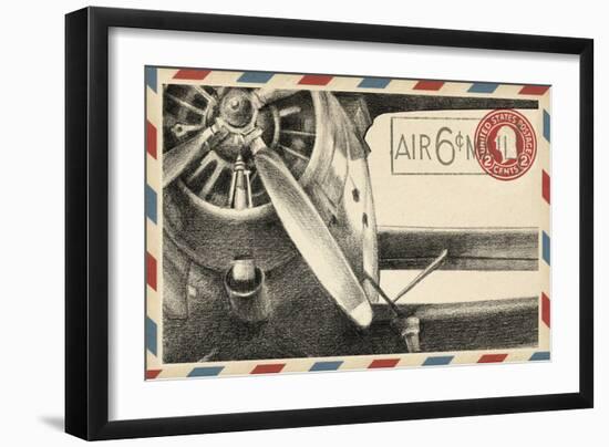 Small Vintage Airmail II-Ethan Harper-Framed Art Print