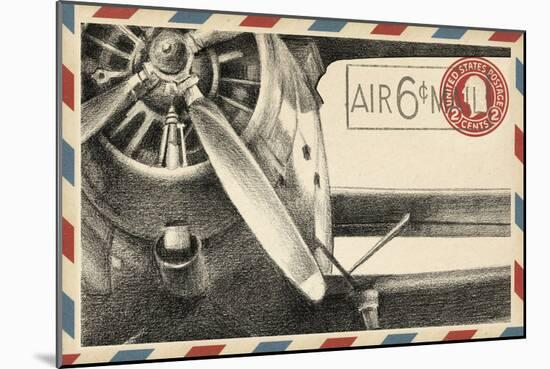 Small Vintage Airmail II-Ethan Harper-Mounted Art Print