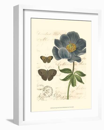 Small Vintage Floral I-null-Framed Art Print