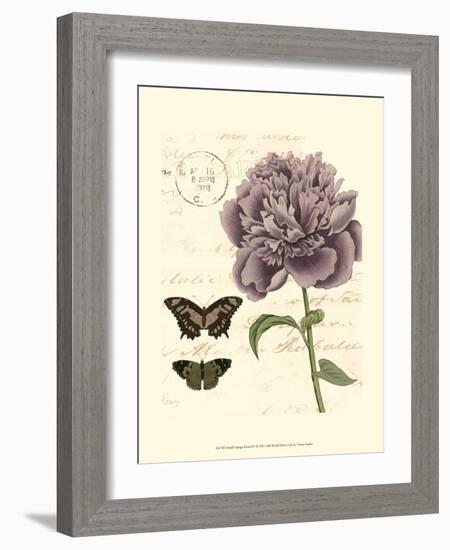 Small Vintage Floral IV-null-Framed Art Print