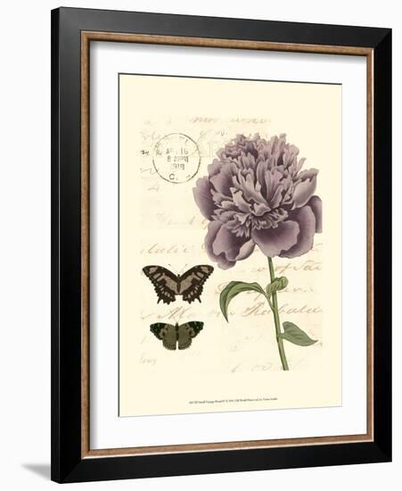 Small Vintage Floral IV-null-Framed Art Print