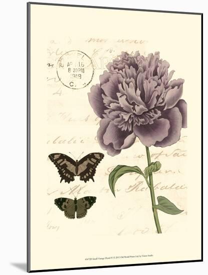 Small Vintage Floral IV-null-Mounted Art Print