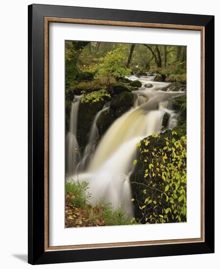 Small Waterfall on Aira River, Ullswater, Cumbria, England, United Kingdom, Europe-Pearl Bucknall-Framed Photographic Print