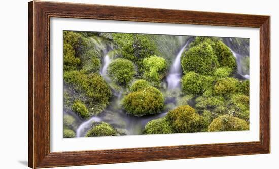 Small Waterfalls in Iceland 4-Art Wolfe-Framed Photographic Print