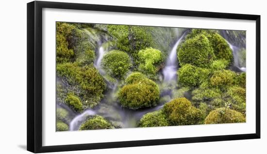 Small Waterfalls in Iceland 4-Art Wolfe-Framed Photographic Print