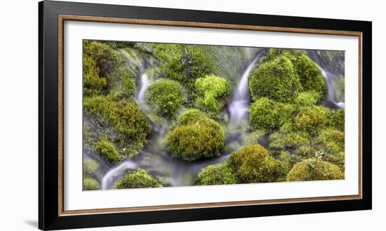 Small Waterfalls in Iceland 4-Art Wolfe-Framed Photographic Print