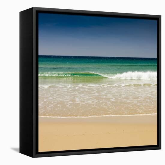 Small Wave, Los Lances Beach, Tarifa, Andalucia, Spain, Europe-Giles Bracher-Framed Premier Image Canvas