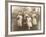 Small Wedding Group Consisting of the Bride and Groom-null-Framed Photographic Print