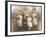 Small Wedding Group Consisting of the Bride and Groom-null-Framed Photographic Print