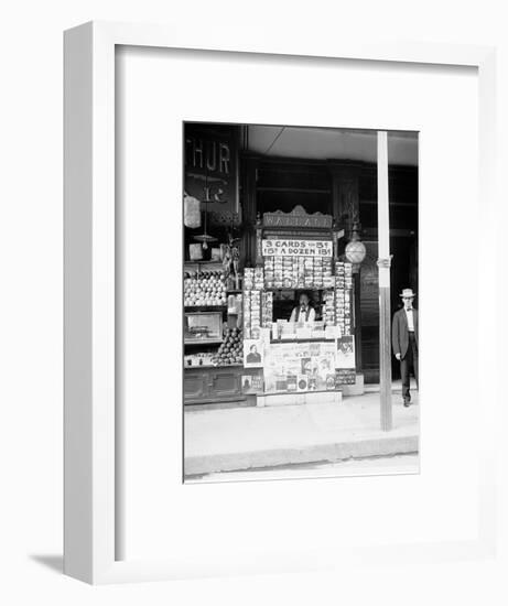 Smallest News Post Card Stand in New Orleans, La., 103 Royal Street-null-Framed Photo