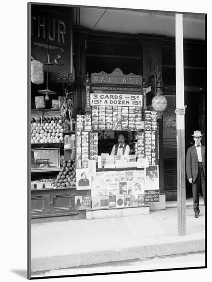 Smallest News Post Card Stand in New Orleans, La., 103 Royal Street-null-Mounted Photo