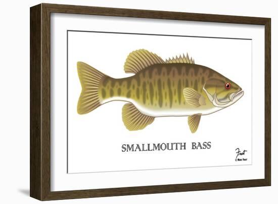 Smallmouth Bass-Mark Frost-Framed Giclee Print