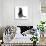 Smart Black Cat Polygon-Lisa Kroll-Art Print displayed on a wall