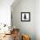 Smart Black Cat Polygon-Lisa Kroll-Framed Stretched Canvas displayed on a wall