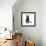 Smart Black Cat Polygon-Lisa Kroll-Framed Art Print displayed on a wall