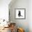 Smart Black Cat Polygon-Lisa Kroll-Framed Premium Giclee Print displayed on a wall