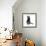 Smart Black Cat Polygon-Lisa Kroll-Framed Premium Giclee Print displayed on a wall