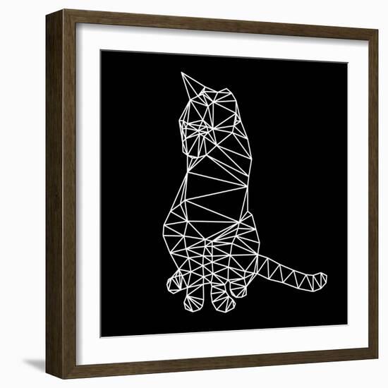 Smart Cat Polygon-Lisa Kroll-Framed Premium Giclee Print