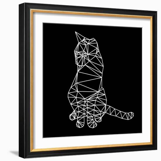 Smart Cat Polygon-Lisa Kroll-Framed Premium Giclee Print