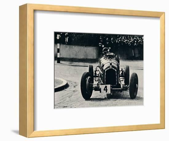 'Smart cornering in I.O.M. Race: The Hon. Brian Lewis', 1937-Unknown-Framed Photographic Print