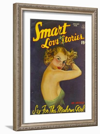 Smart Love Stories, Pulp Fiction Magazine, USA, 1938-null-Framed Giclee Print