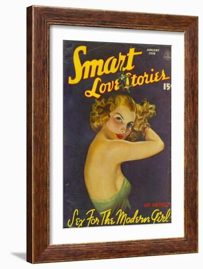 Smart Love Stories, Pulp Fiction Magazine, USA, 1938-null-Framed Giclee Print