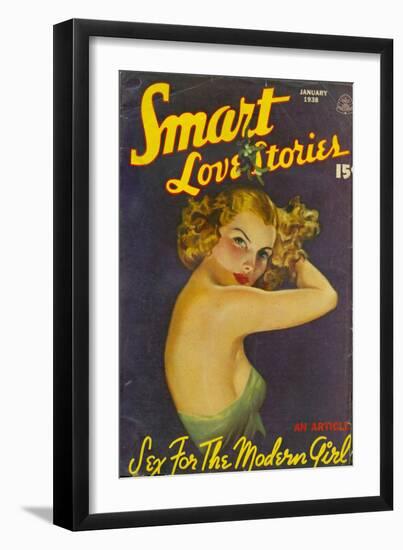 Smart Love Stories, Pulp Fiction Magazine, USA, 1938-null-Framed Giclee Print