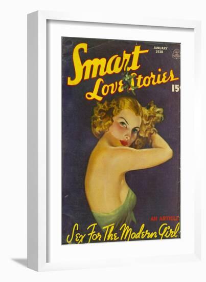 Smart Love Stories, Pulp Fiction Magazine, USA, 1938-null-Framed Giclee Print