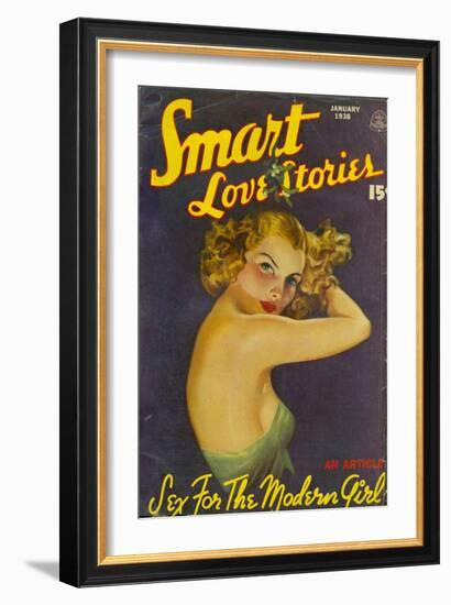 Smart Love Stories, Pulp Fiction Magazine, USA, 1938-null-Framed Giclee Print