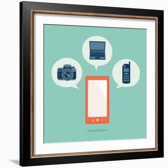 Smart Phone-kibsri-Framed Art Print