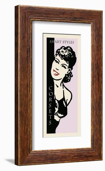 Smart Styles Corsets-Retro Series-Framed Art Print