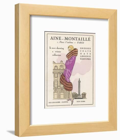 Smart Winter Coat by Aine- Montaille of the Place Vendome-null-Framed Photographic Print