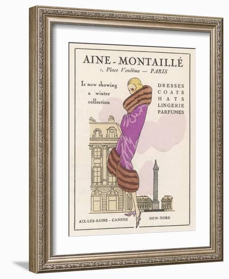 Smart Winter Coat by Aine- Montaille of the Place Vendome-null-Framed Photographic Print