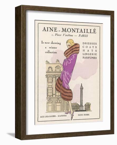 Smart Winter Coat by Aine- Montaille of the Place Vendome-null-Framed Photographic Print