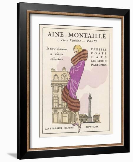 Smart Winter Coat by Aine- Montaille of the Place Vendome-null-Framed Photographic Print