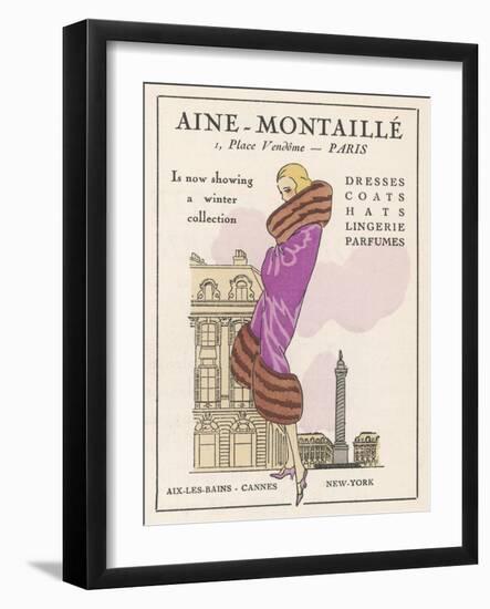 Smart Winter Coat by Aine- Montaille of the Place Vendome-null-Framed Photographic Print