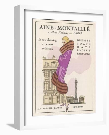 Smart Winter Coat by Aine- Montaille of the Place Vendome-null-Framed Photographic Print