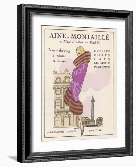 Smart Winter Coat by Aine- Montaille of the Place Vendome-null-Framed Photographic Print