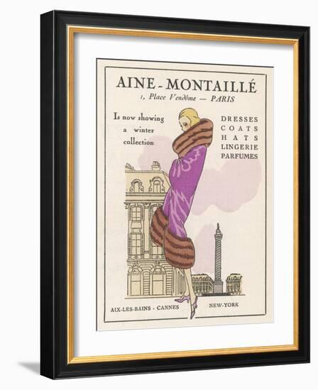 Smart Winter Coat by Aine- Montaille of the Place Vendome-null-Framed Photographic Print