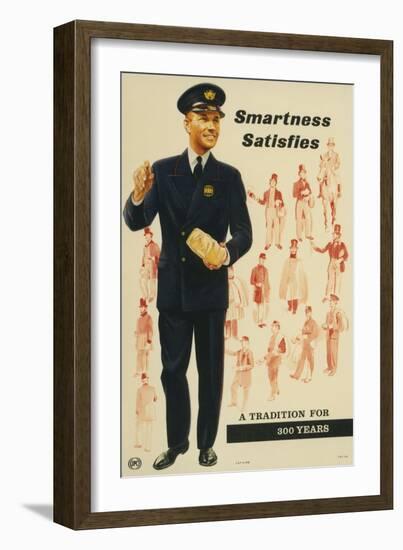 Smartness Satisfies, a Tradition for 300 Years-null-Framed Art Print