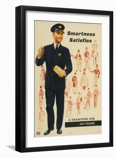 Smartness Satisfies, a Tradition for 300 Years-null-Framed Art Print