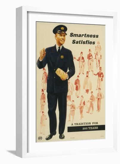 Smartness Satisfies, a Tradition for 300 Years-null-Framed Art Print