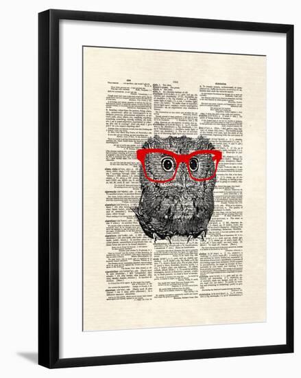 Smarty Owl-Matt Dinniman-Framed Art Print