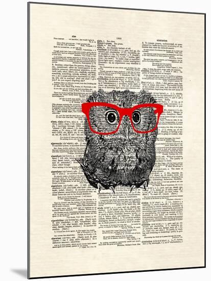 Smarty Owl-Matt Dinniman-Mounted Art Print